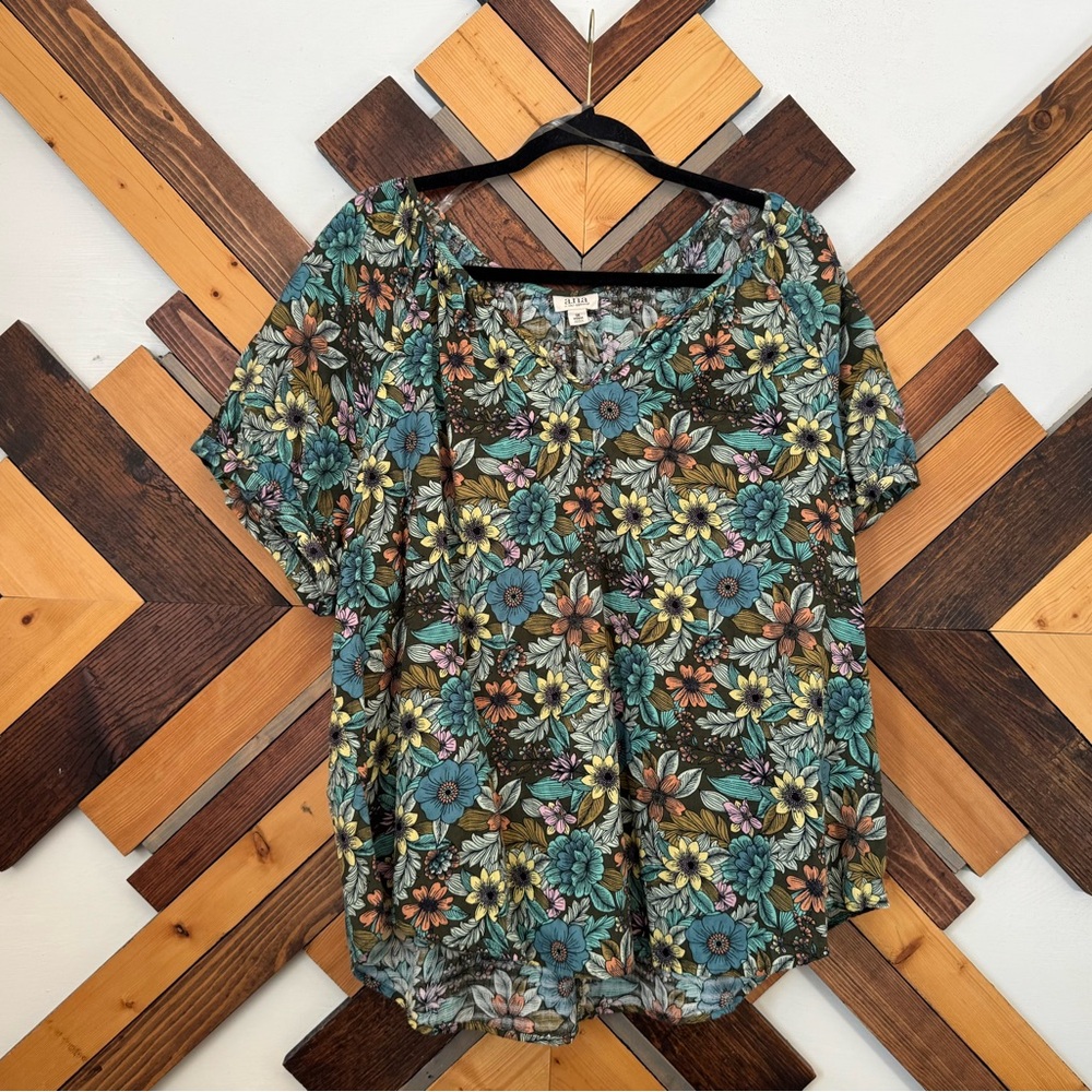 a.n.a Multicolor Floral Blouse